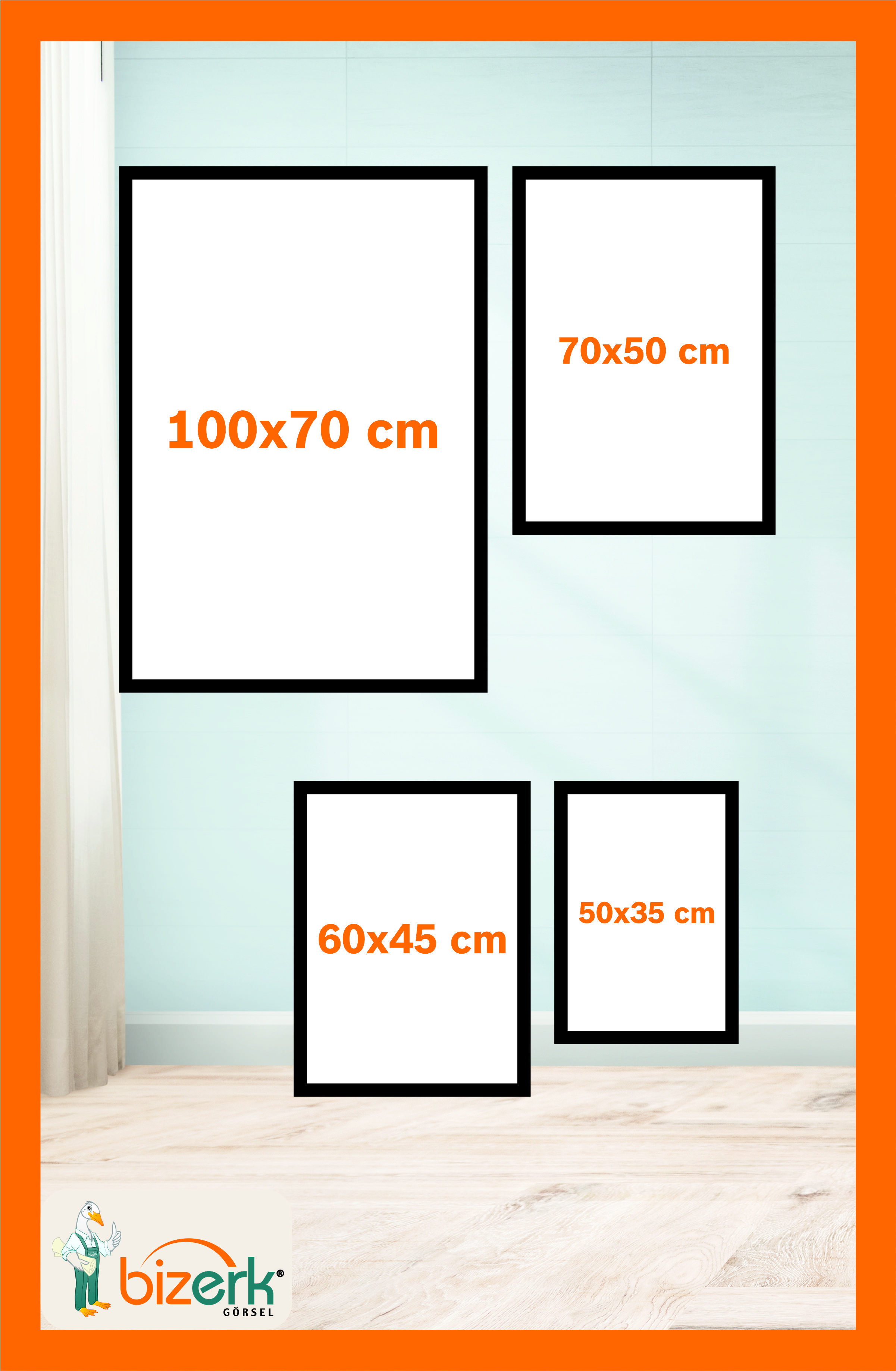 Bizerk Görsel Deniz Feneri Lighthouse Yağlıboya Tarzı ÇERÇEVESİZ Fotoğraf Baskı Poster BGPSTR0016